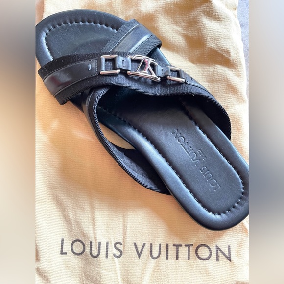 LV Men’s Leather Sandals Size 8